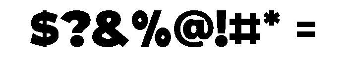True Ethic Extra Bold Font OTHER CHARS