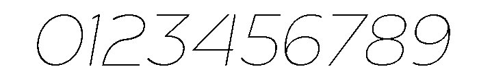 True Ethic Extra Light Italic Font OTHER CHARS