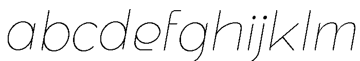 True Ethic Extra Light Italic FONT