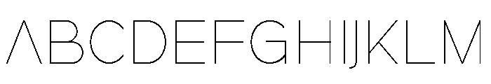 True Ethic Extra Light Font UPPERCASE
