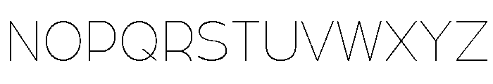 True Ethic Extra Light Font UPPERCASE