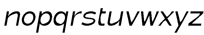 True Ethic Italic Font LOWERCASE