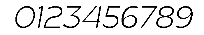 True Ethic Light Italic Font OTHER CHARS
