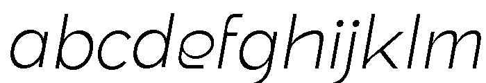 True Ethic Light Italic FONT