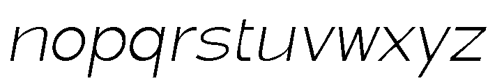 True Ethic Light Italic Font LOWERCASE