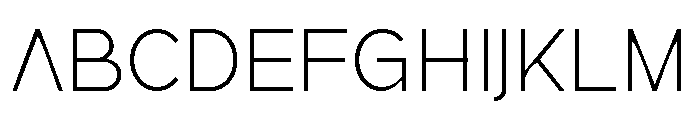 True Ethic Light Font UPPERCASE