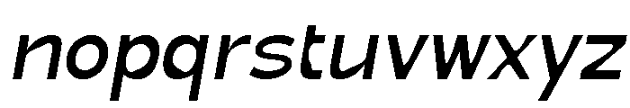 True Ethic Medium Italic Font LOWERCASE
