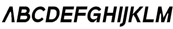 True Ethic Semi Bold Italic Font UPPERCASE