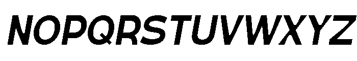 True Ethic Semi Bold Italic Font UPPERCASE