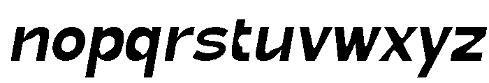 True Ethic Semi Bold Italic Font LOWERCASE