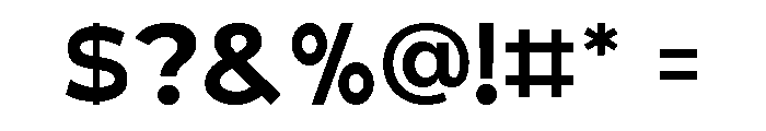True Ethic Semi Bold Font OTHER CHARS