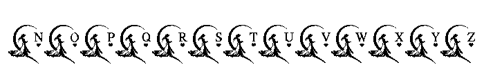 True Love Monogram Font UPPERCASE