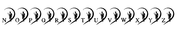 True Love Monogram Font LOWERCASE