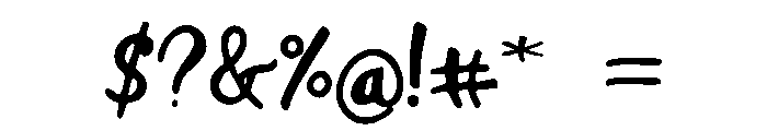 True Font OTHER CHARS