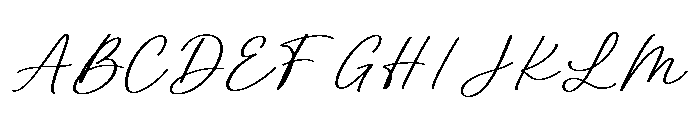 TrueBlush Font UPPERCASE