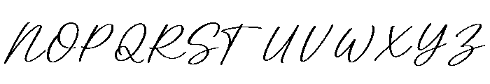 TrueBlush Font UPPERCASE