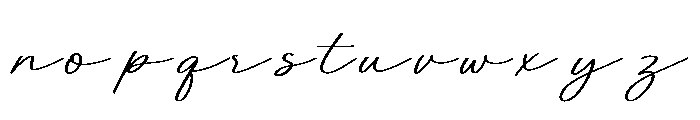 TrueBlush Font LOWERCASE