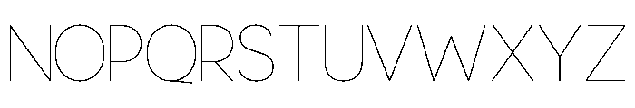 Truncheon Thin Font UPPERCASE