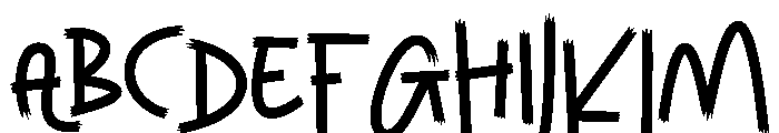 Trush Rollers Font UPPERCASE
