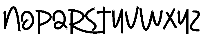 Trush Rollers Font UPPERCASE
