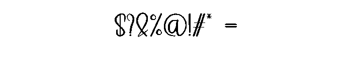 Trushme Font OTHER CHARS