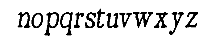 Truthscript Font LOWERCASE