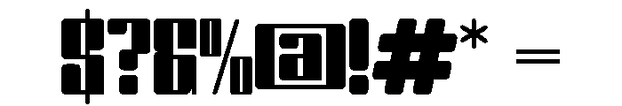 Tryone Regular Font OTHER CHARS