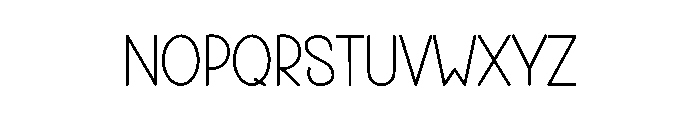 Tryone Font LOWERCASE