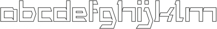 TRADE AND MARK-Hollow otf (400) Font LOWERCASE