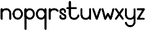TRANSRIPT Regular otf (400) Font LOWERCASE