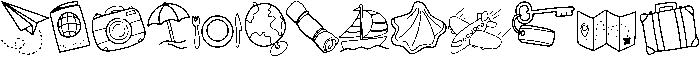 TRAVEL Regular otf (400) Font UPPERCASE
