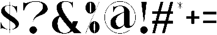TRIONE Regular otf (400) Font OTHER CHARS