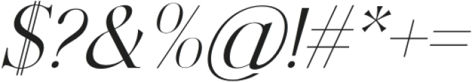 TROPICAL ROTHELA Italic otf (400) Font OTHER CHARS