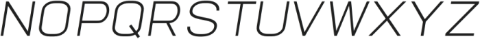 TROS ExtraLight Italic otf (200) Font UPPERCASE