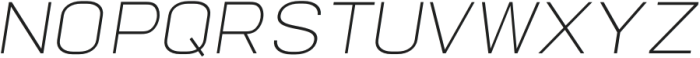 TROS Thin Italic otf (100) Font UPPERCASE