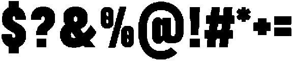 TRT Burn Extra Bold otf (700) Font OTHER CHARS