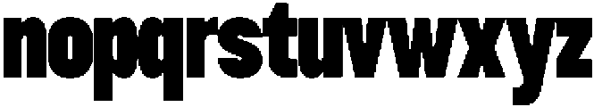 TRT Burn Extra Bold otf (700) Font LOWERCASE