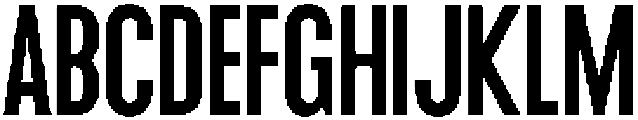 TRT Burn Regular otf (400) Font UPPERCASE