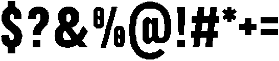 TRT Burn Semi Bold otf (600) Font OTHER CHARS