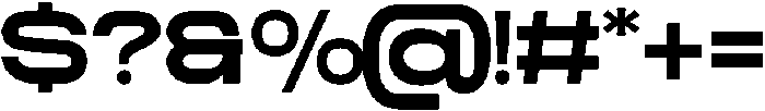 TRT CENZO Bold otf (700) Font OTHER CHARS