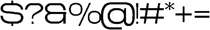 TRT CENZO Light otf (300) Font OTHER CHARS