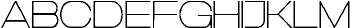TRT CENZO Thin otf (100) Font UPPERCASE