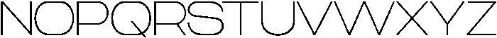 TRT CENZO Thin otf (100) Font UPPERCASE