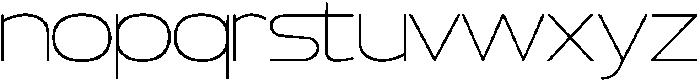 TRT CENZO Thin otf (100) Font LOWERCASE