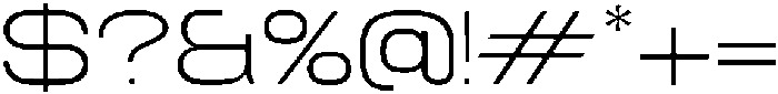 TRT Fluke Thin otf (100) Font OTHER CHARS