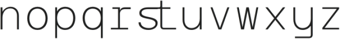 TRT INTERVAL Extra Light otf (200) Font LOWERCASE