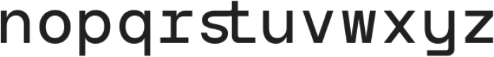 TRT INTERVAL Regular otf (400) Font LOWERCASE