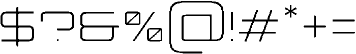 TRT Makron Thin otf (100) Font OTHER CHARS