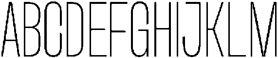 TRT Midgod Thin otf (100) Font UPPERCASE