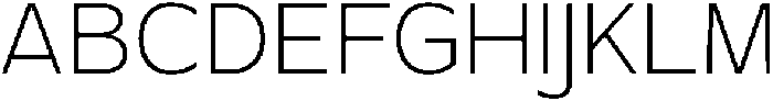TRT Monexa Thin otf (100) Font UPPERCASE